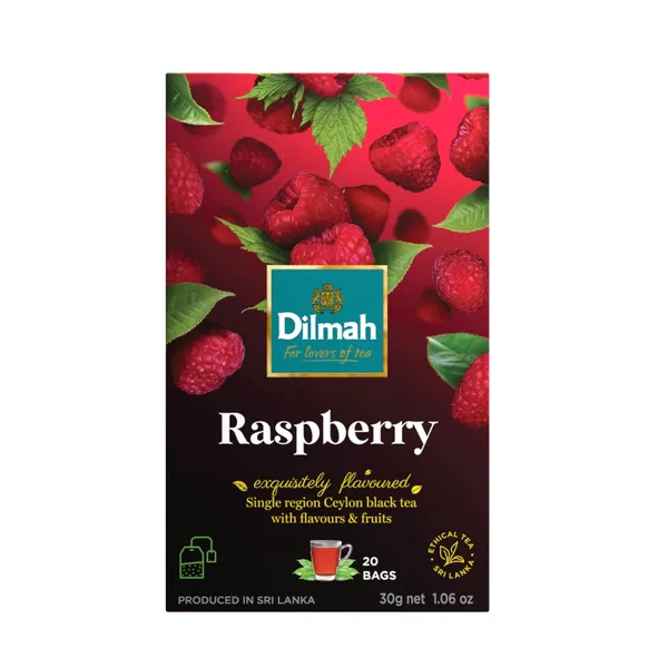 Tēja melnā Aveņu 20x1.5g, Dilmah