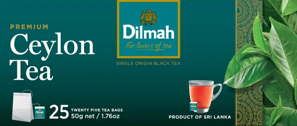 Melnā tēja Dilmah premium 25x2g