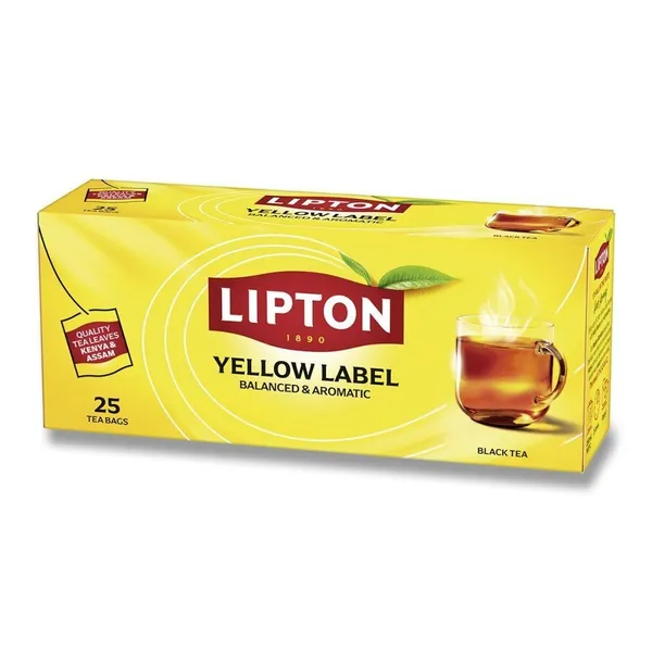 Tēja  melnā Yellow Label 25x2g, Lipton