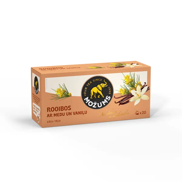 Tēja Rooibos ar medu un vaniļu 20x2g, Možums