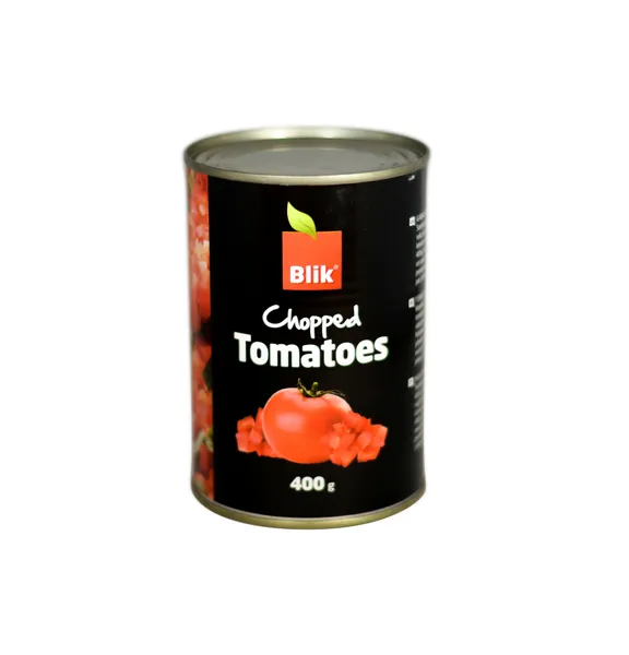 Tomāti savā sulā mizoti 400g (240g), Blik
