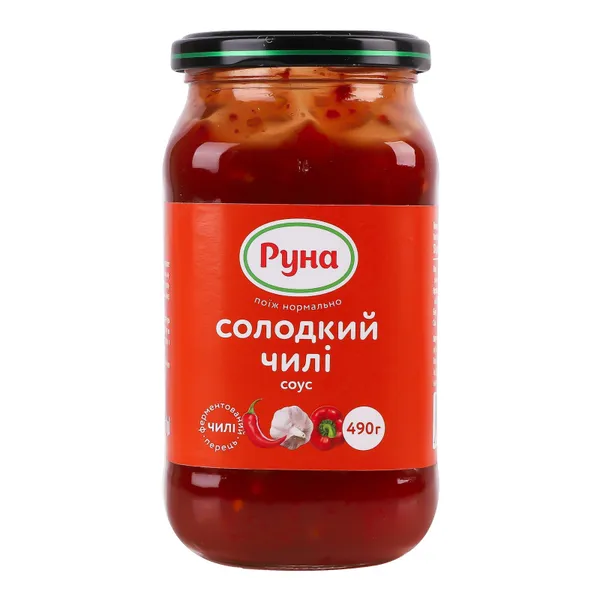 Tomātu mērce Saldais čili 490g, Runa