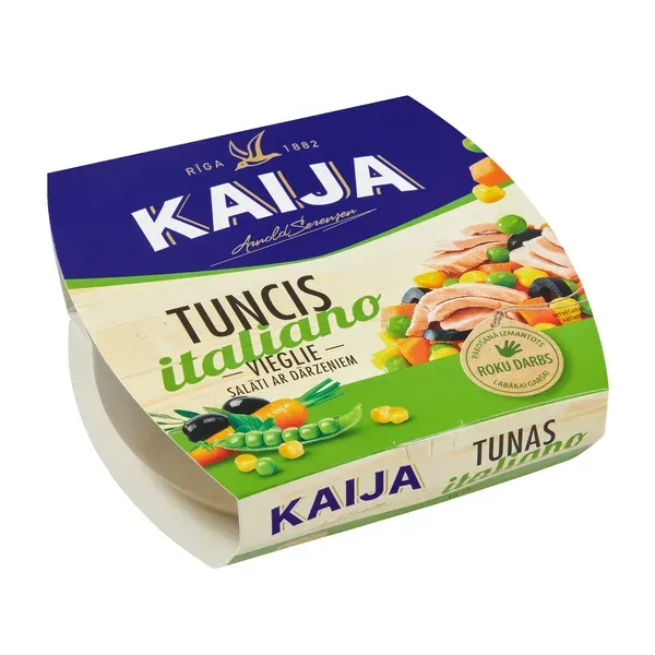 Tunzivs salāti ar lēcām terijaki mērcē KAIJA 160g 