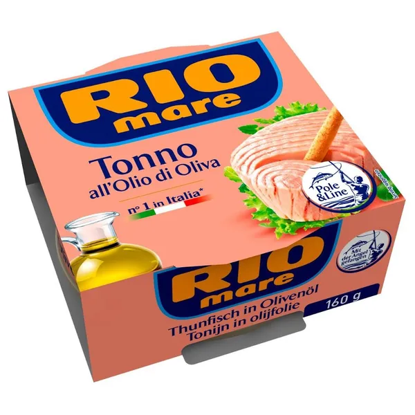 Tuncis Rio Mare olīveļļā 160g/104g