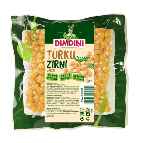 Vārīti turku zirņi Dimdiņi 250g