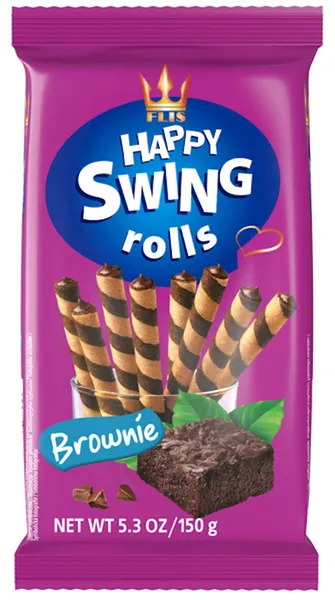 Vaf. trub. HAPPY SWING ar Brownie pild. 150g
