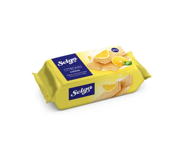 Vafeles Selga ar citronu garšu 90g