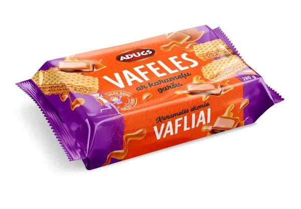 Vafeles ar karameļu garšu 280g