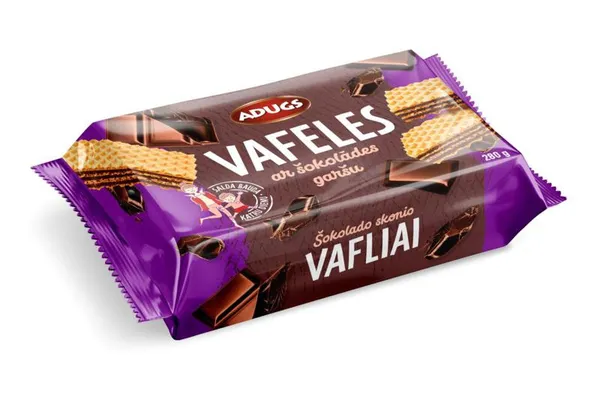 Vafeles ar šokolādes garšu 280g