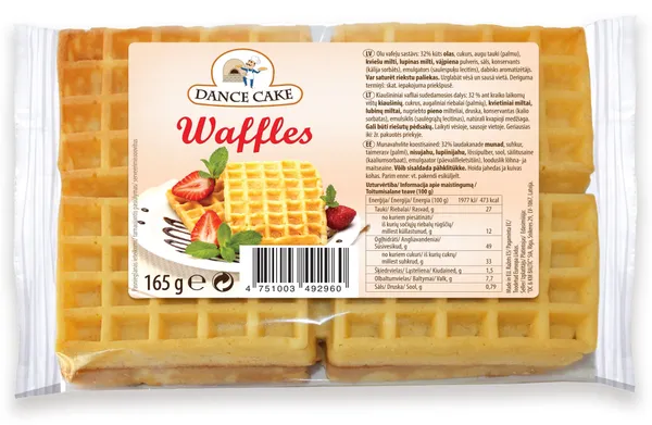 Vafeles mīkstās olu 165g, Dance Cake