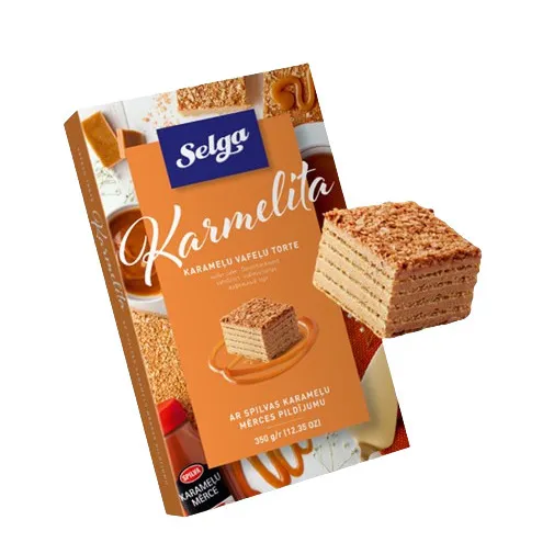 Vafeļu torte Karmelita 350g, Selga