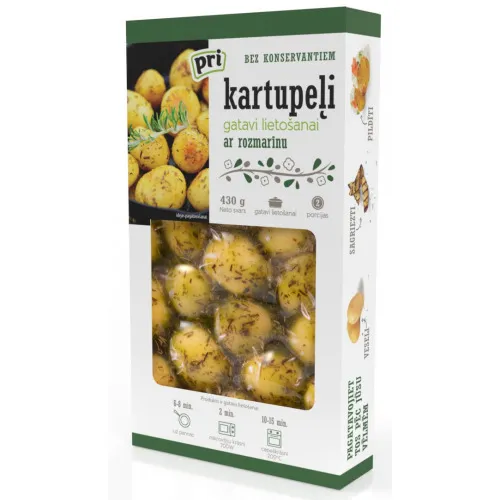 Kartupeļi vārīti PRI ar rozmarīnu, 430g, gab