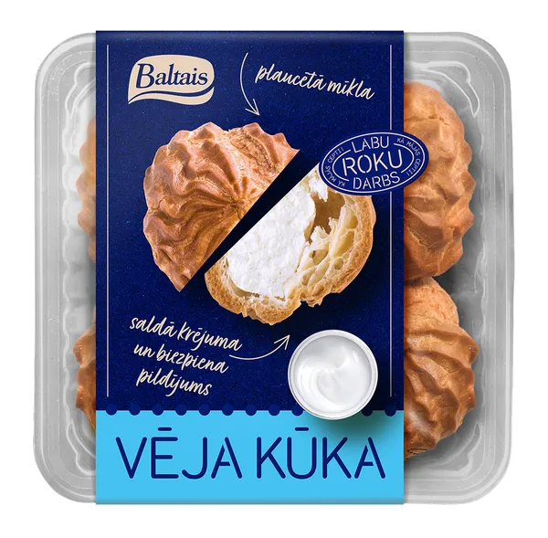 Vēja kūka 4gab. 135g, Baltais