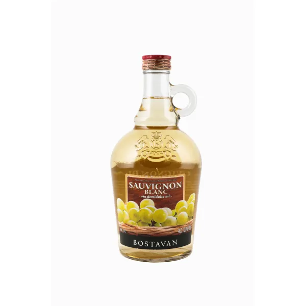 Vīns Hronika Vinodela Sauvignon Blanc 11.5% 1l, Bostavan, pussalds