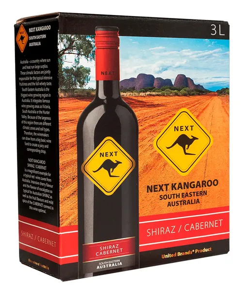 Vīns "Next Kangaroo Shiraz Cabernet" 13.5% 3.0L BIB sauss sarkans