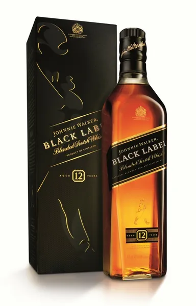 Viskijs Johnnie Walker Black skotu 40%,1L iepakojumā