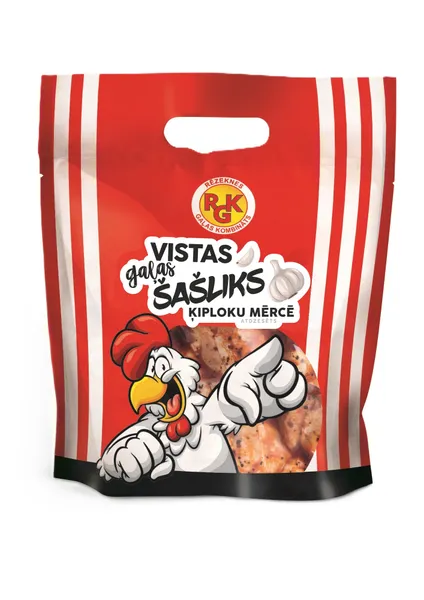 Vistas gaļas šašliks ķiploku mērcē /stāvpaka/ atdzesēts 800g, RGK