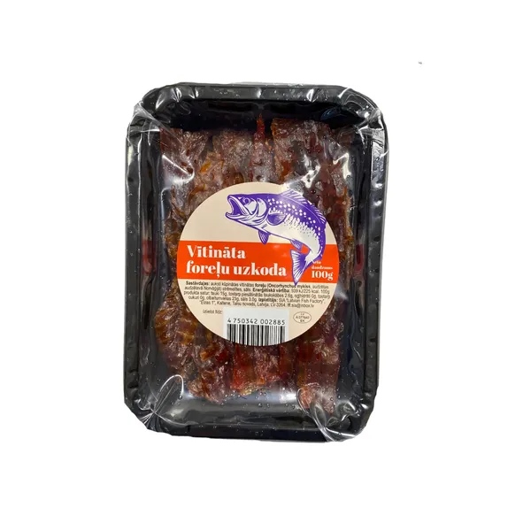 Vītināta foreļu uzkoda 100g, Kaltenes Zivis