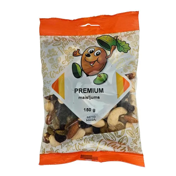 Žāvētu augļu riekstu maisījums Premium 150g, LaTS