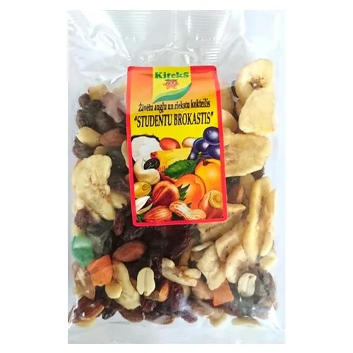 Žāvētu augļu un riekstu maisījums Studentu brokastis 150g, Kiteks