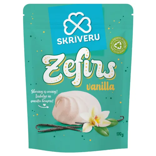 Zefīrs Skrīveru ar vaniļas garšu 170g