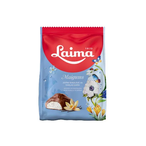 Zefīrs šokolādē ar vaniļas garšu Maigums LAIMA 175g
