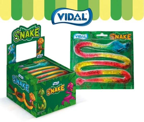 Želejas konfekte VIDAL čūskas 66g