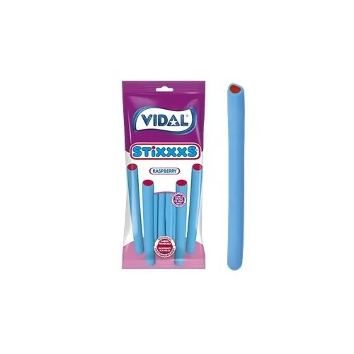 Želejas konfektes Stixxxs Rasberry 90g, Vidal