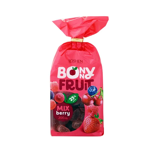 Želejkonfektes Bonny Fruit, berry mix 200g, Roshen