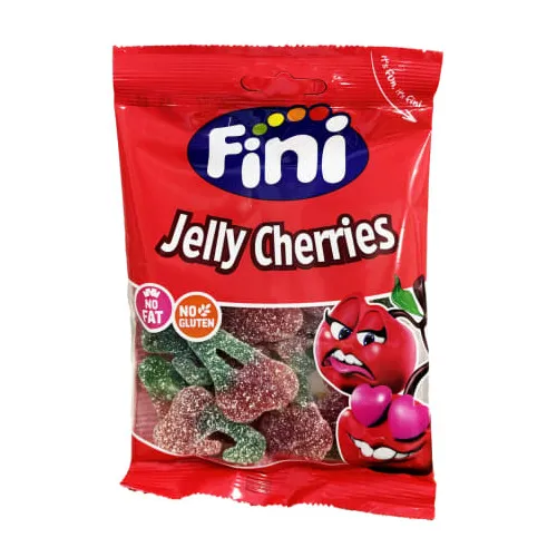 Želejkonfektes Jelly Cherries 90g, Fini
