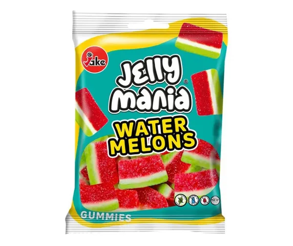 Želejkonfektes Jellymania Watermelons 100g, Jakes