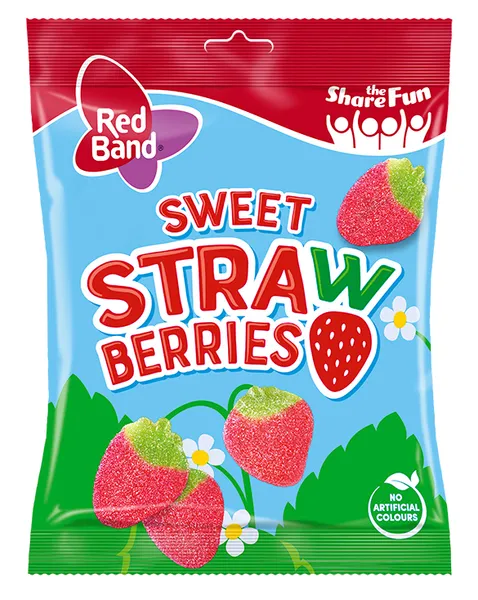 Konfektes želejas R.Band sweet strawberries 100g