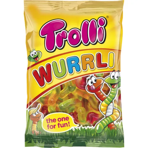 Želejkonfektes Trolli Wurrli 100g
