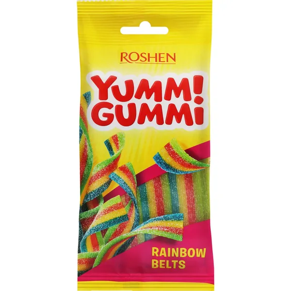 Želejkonfektes Roshen Yummi Gummi SourBelts 70g