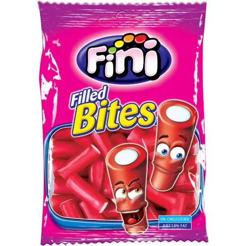 Želejkonfektes Fini Zemeņu trubiņas 90g