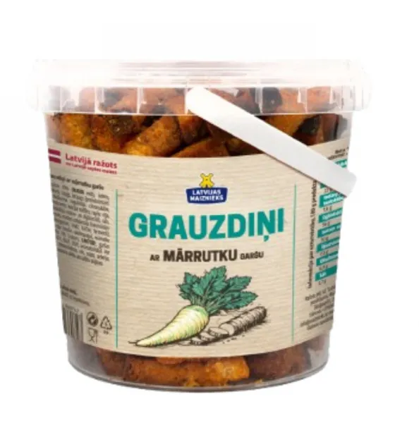 ZELTENES grauzdiņi ar mārrutku garšu 300g