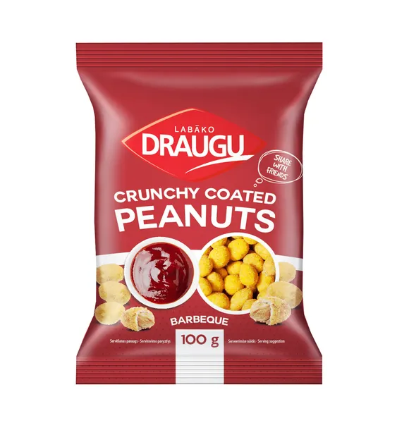Zemesrieksti ar barbekjū garšu 100g, Labāko Draugu