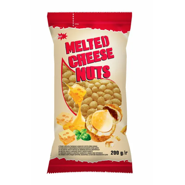 Zemesrieksti kraukšķīgā apvalkā ar kaus. siera garšu Jega 200g, ZM food