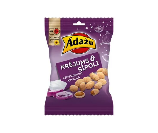 Rieksti Ādažu ar krējumu un sīpolu garšu 140g