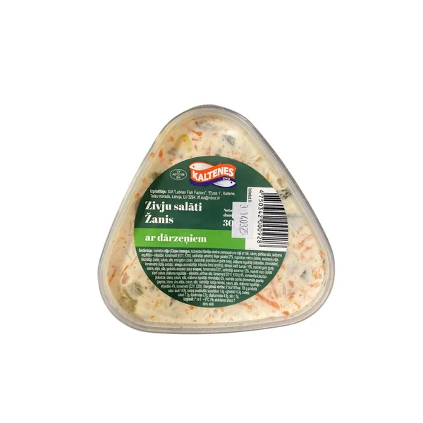 Zivju salāti Žanis ar dārzeņiem 300g, Kaltenes Zivis