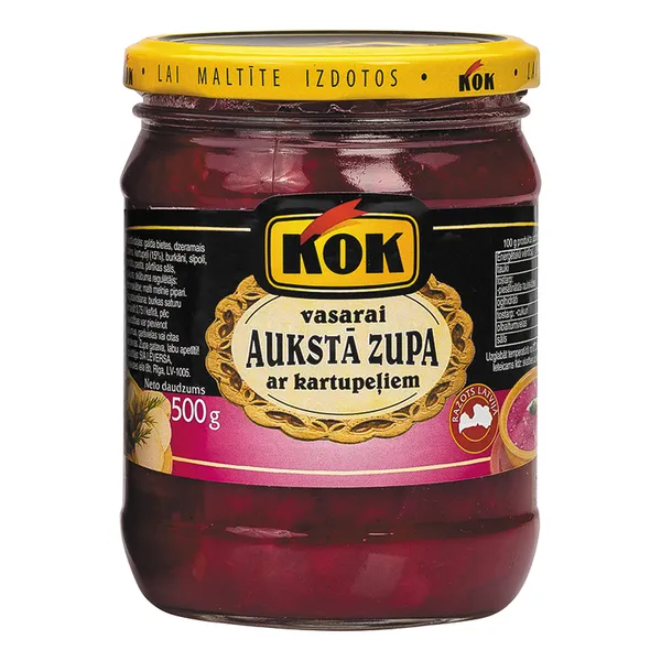 Zupa aukstā Vasarai ar kartupeļiem 500g, KOK