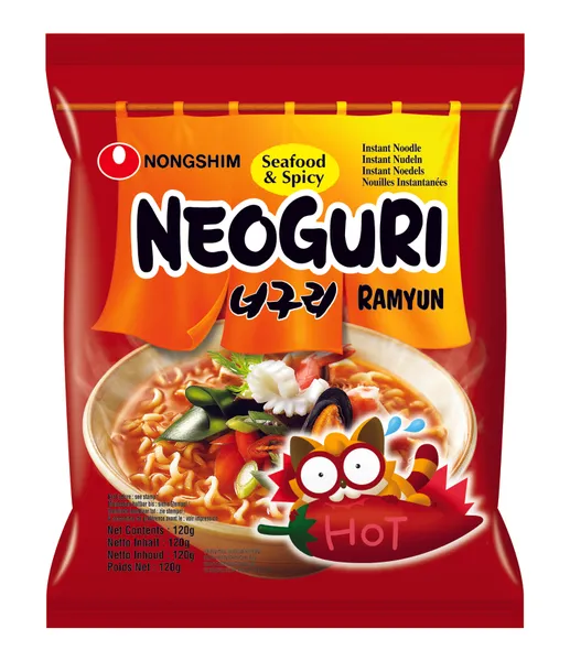 Zupa nūdeļu Jūras velšu Neoguri Ramyun asā 120g, Nongshim