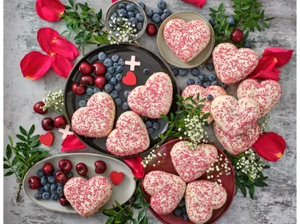 Berliners sirds formā ar augļu pildījumu