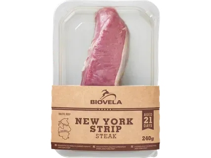 Biovela Liellopa steiks NEW YORK STRIP briedināts 21 dienu