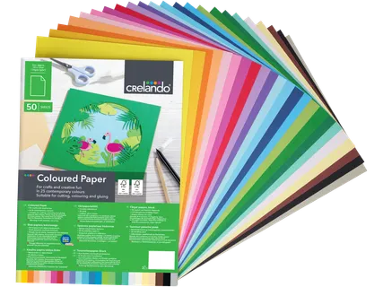 CRELANDO Krāsainais papīrs vai kartons