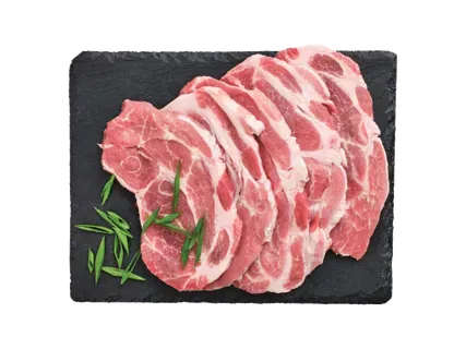 Cūkas kakla karbonāde šķēlēs