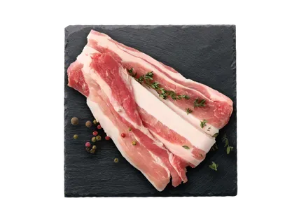 Cūkgaļas bekona šķēles