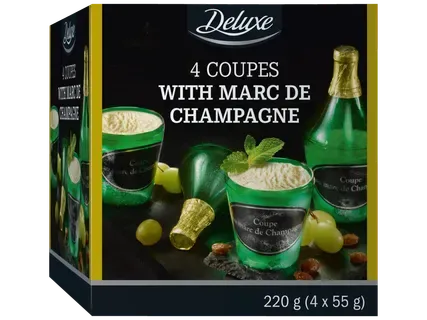 DELUXE Saldējums ar šampanieti