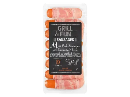 Desiņas ar sieru bekonā