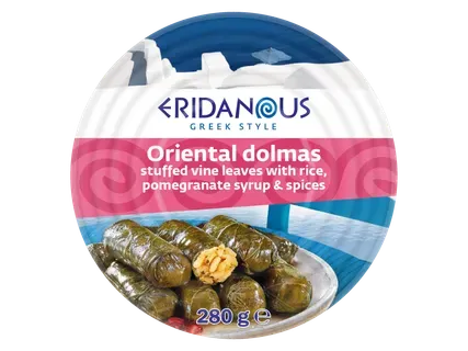 Eridanous Vīnogu lapas ar rīsu pildījumu